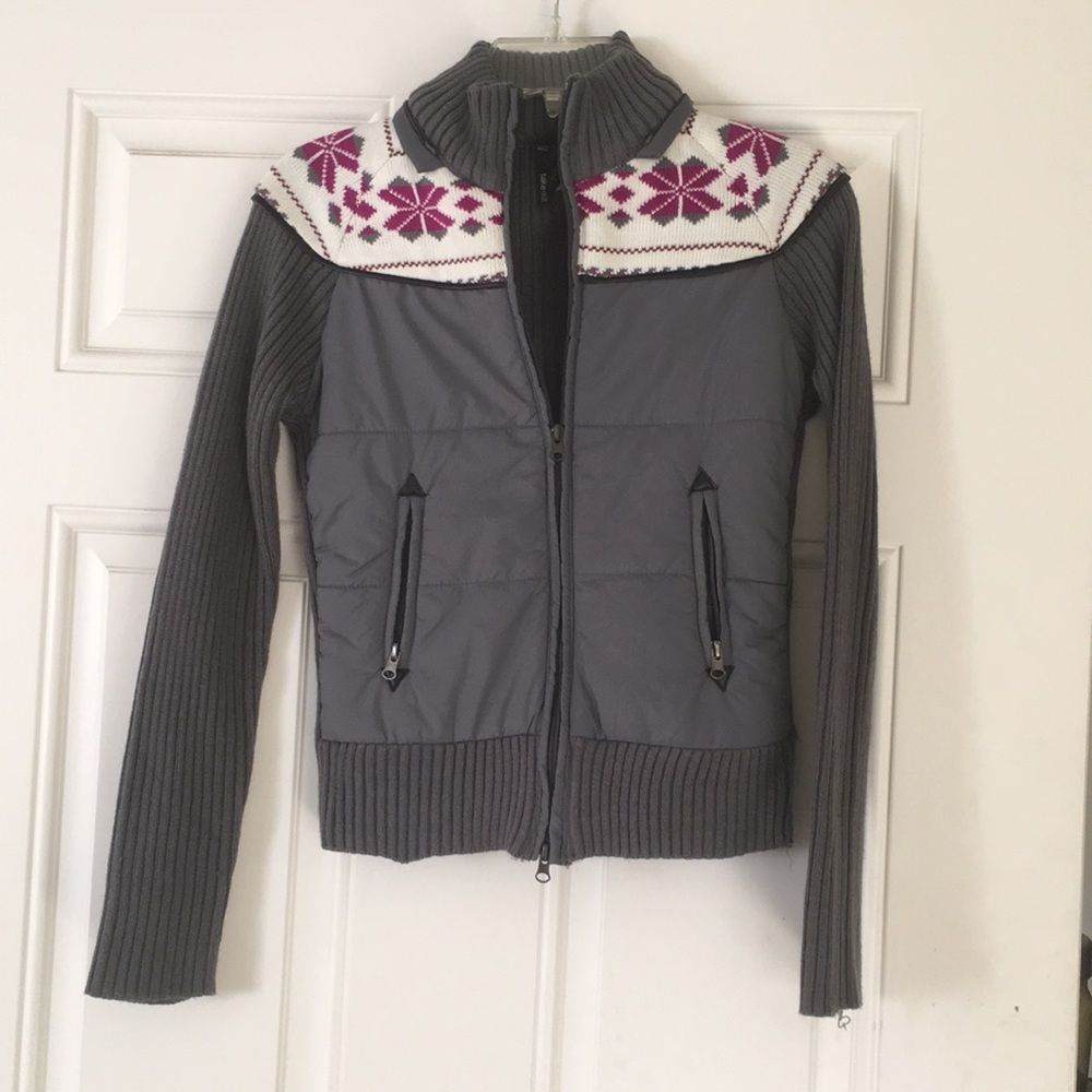 Grey sweater jacket, never worn